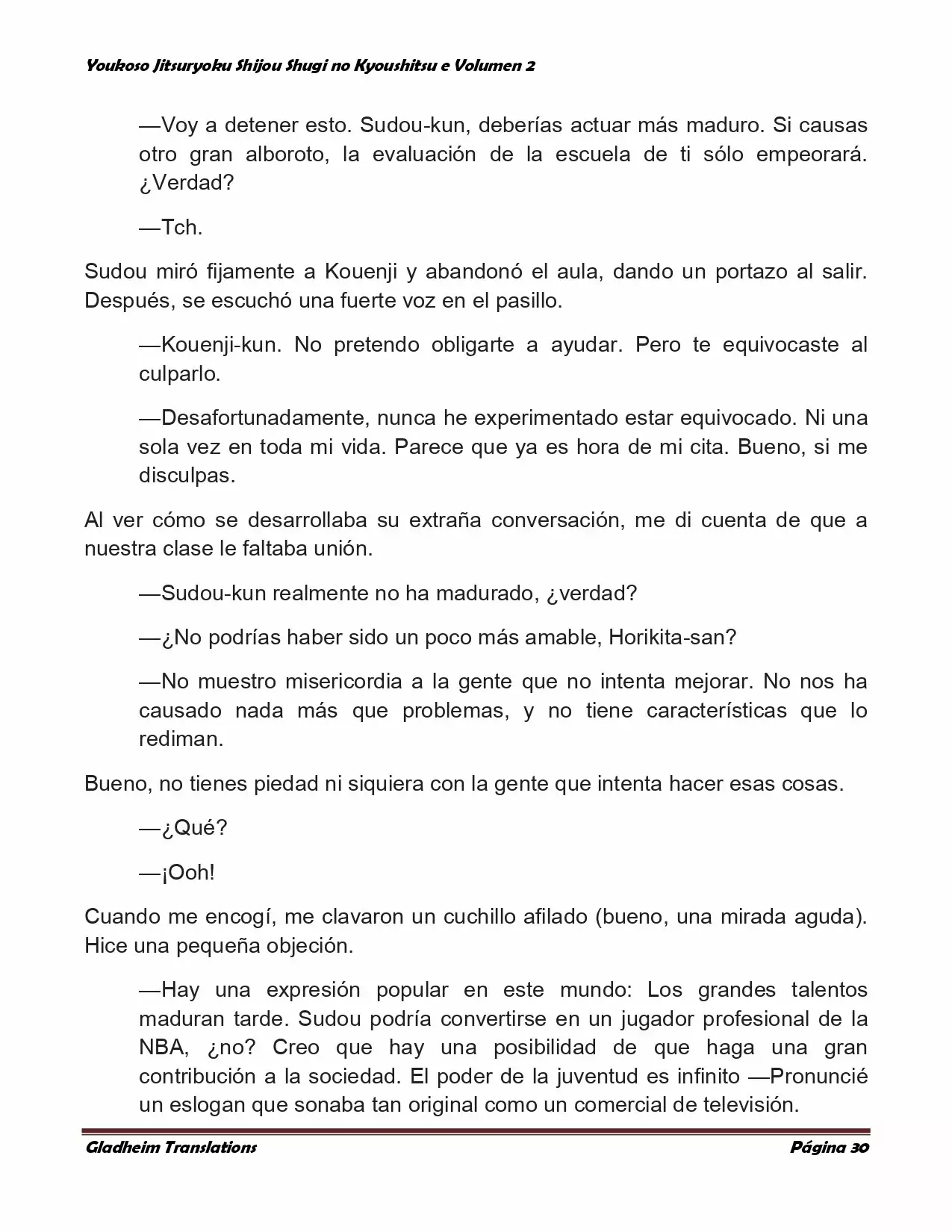 Página 30 del Manga