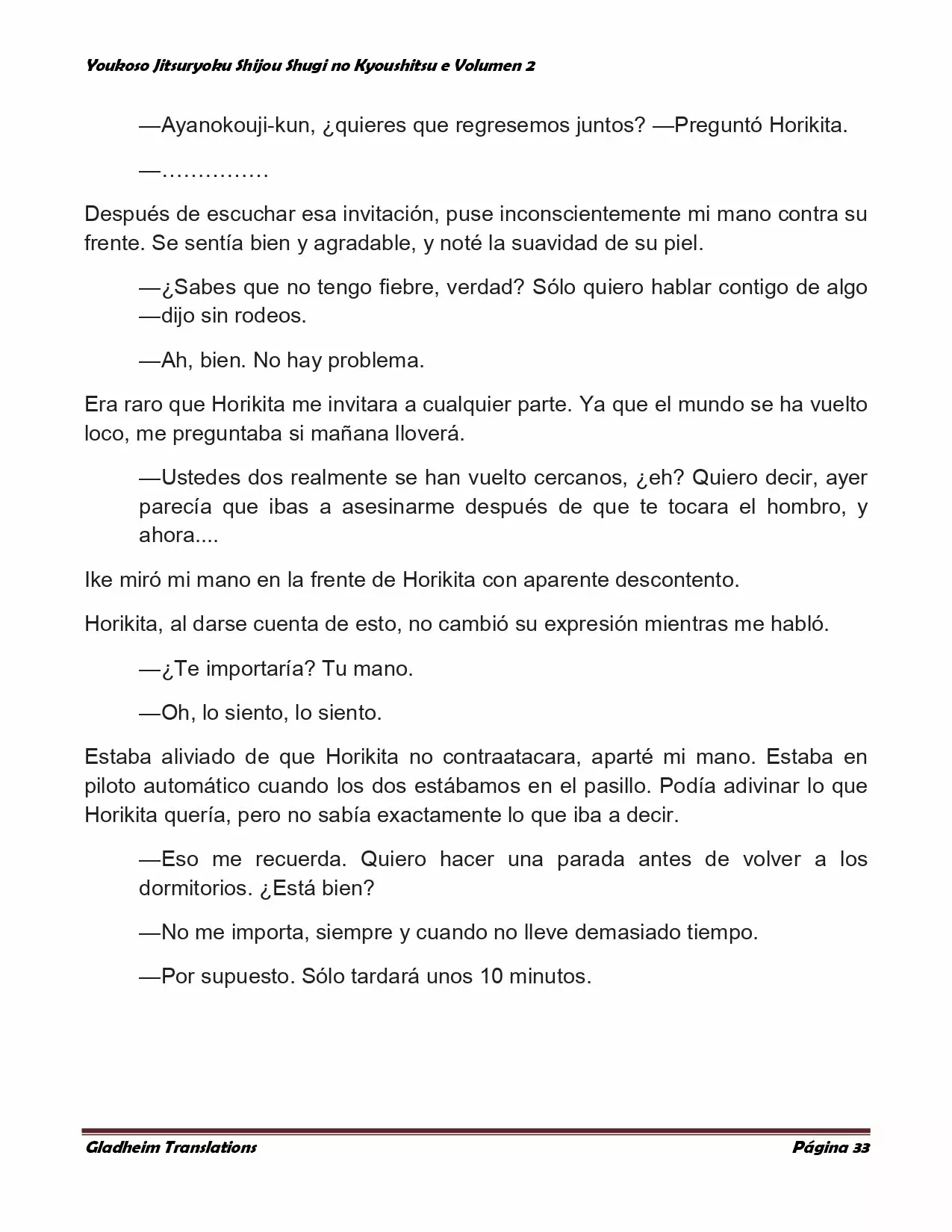 Página 33 del Manga