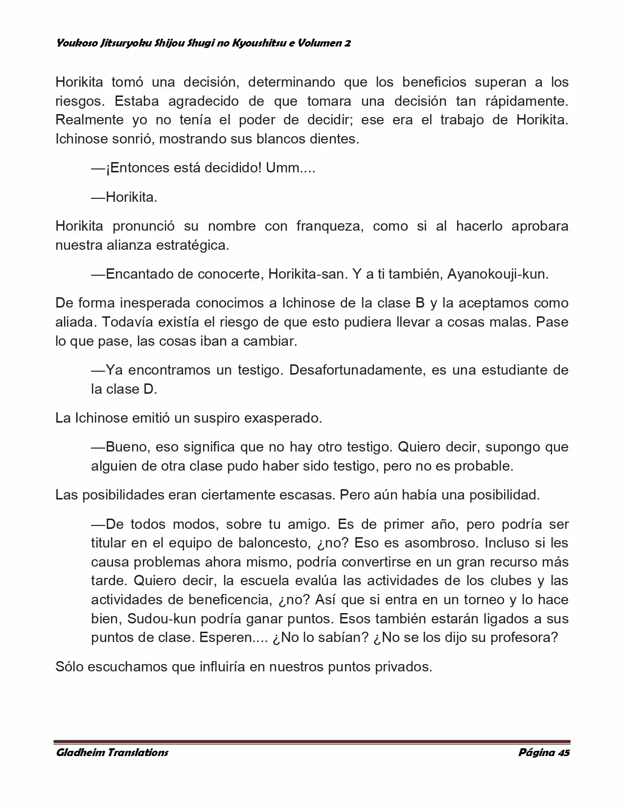 Página 45 del Manga