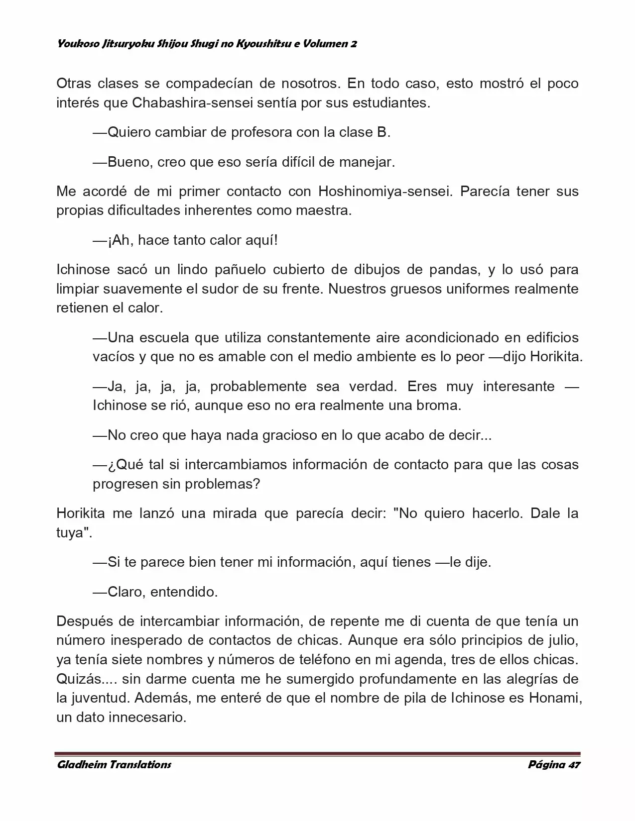 Página 47 del Manga