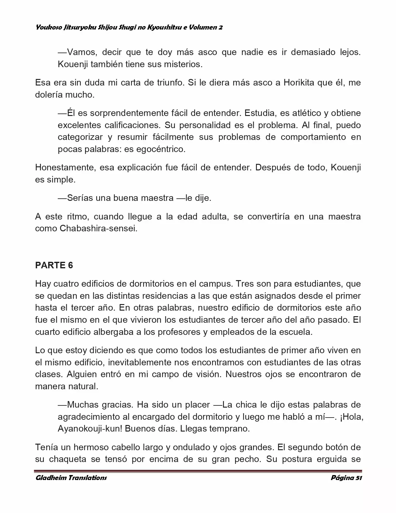 Página 51 del Manga