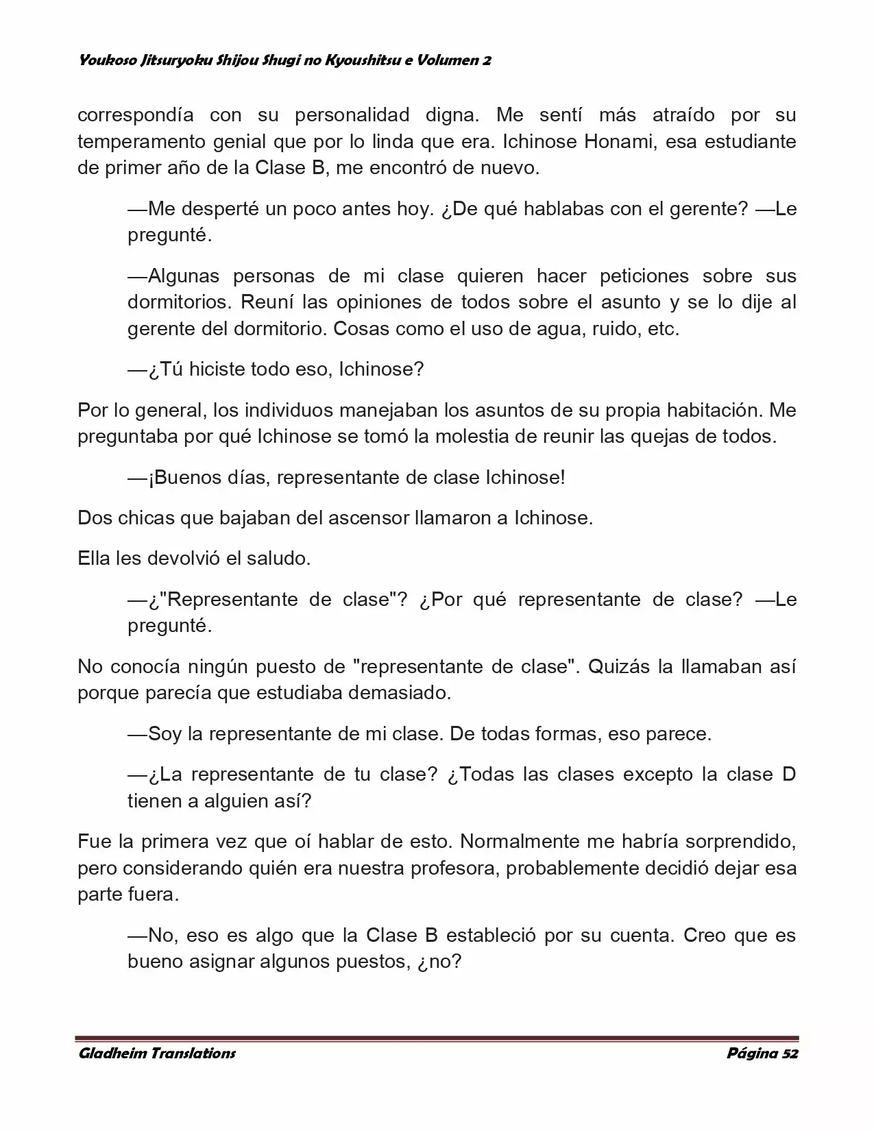 Página 52 del Manga