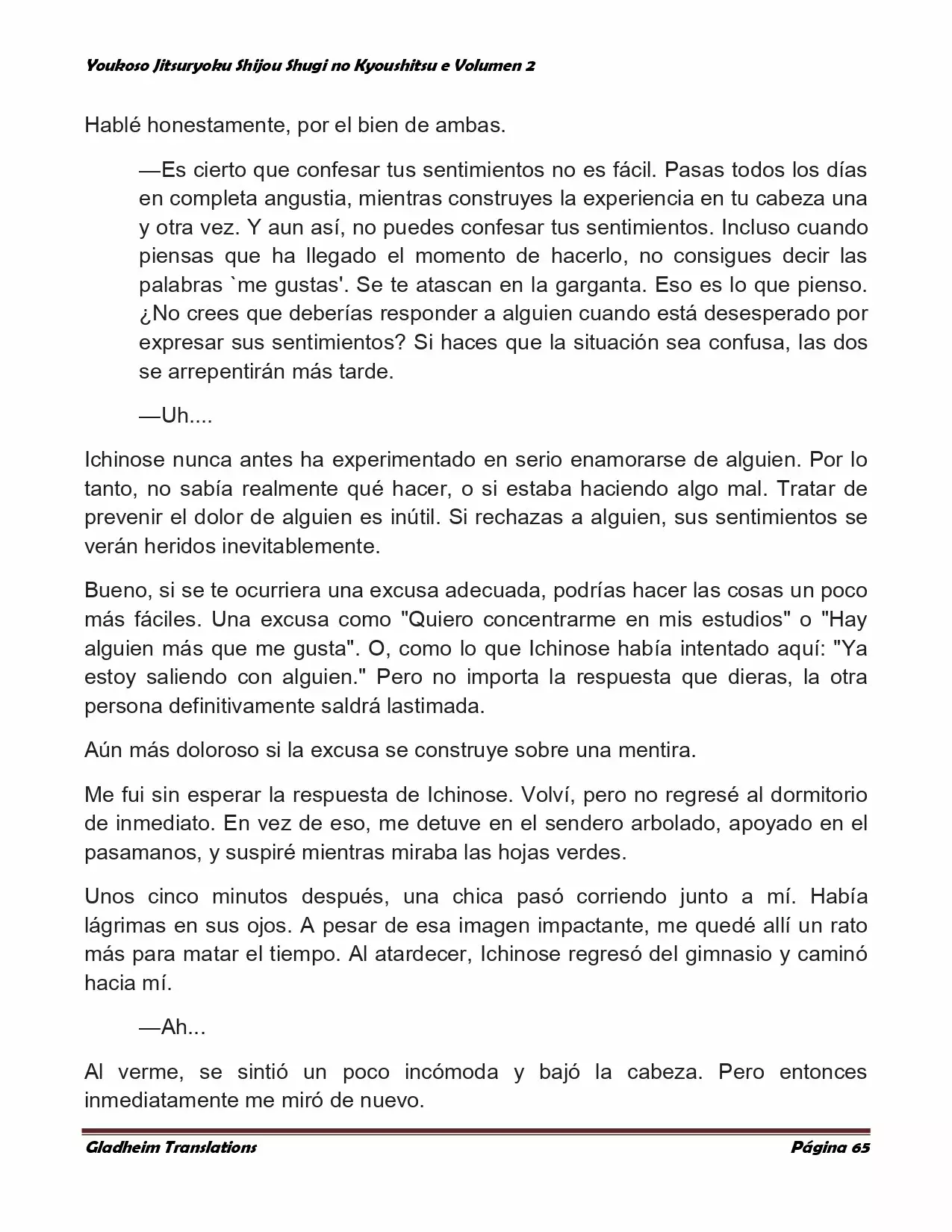 Página 65 del Manga