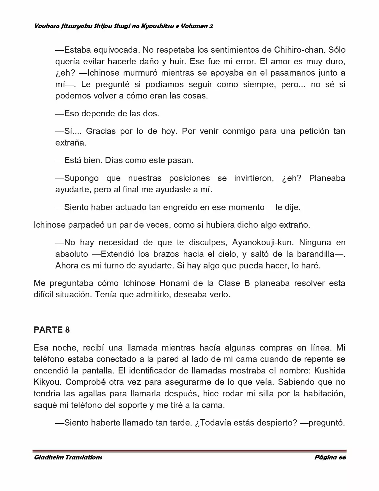 Página 66 del Manga