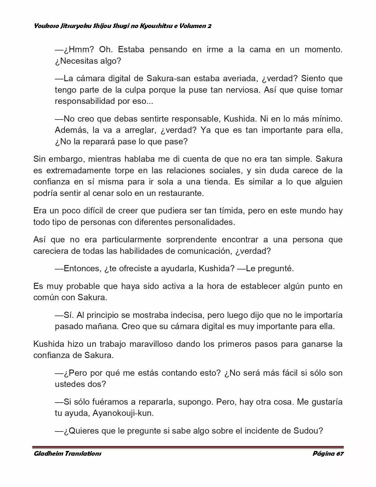 Página 67 del Manga