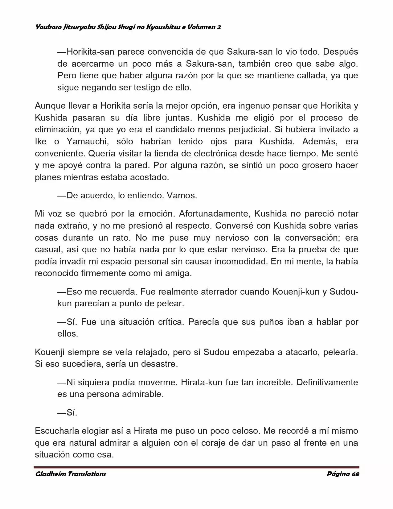 Página 68 del Manga