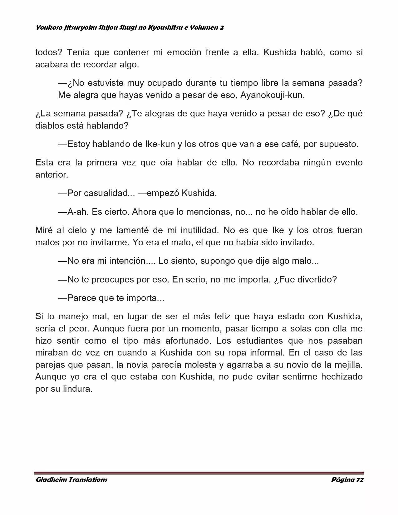 Página 72 del Manga