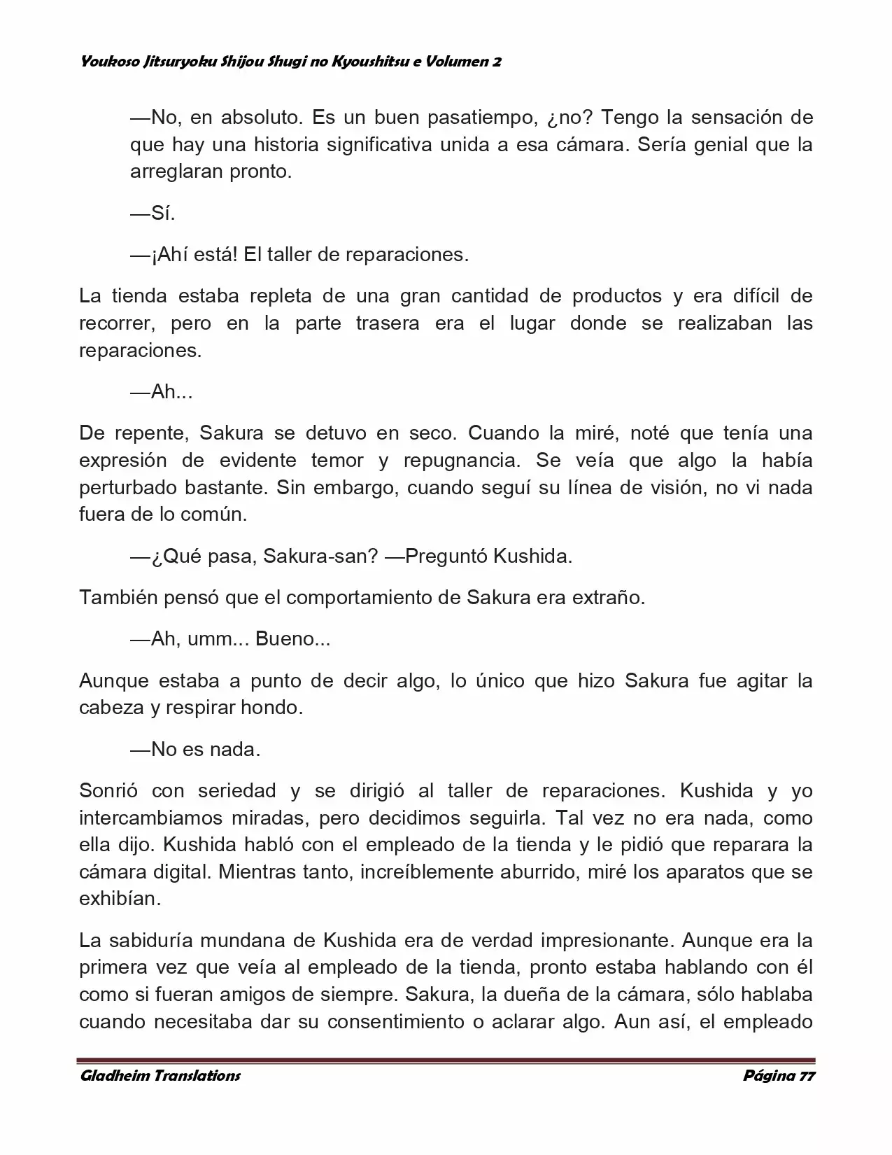 Página 77 del Manga