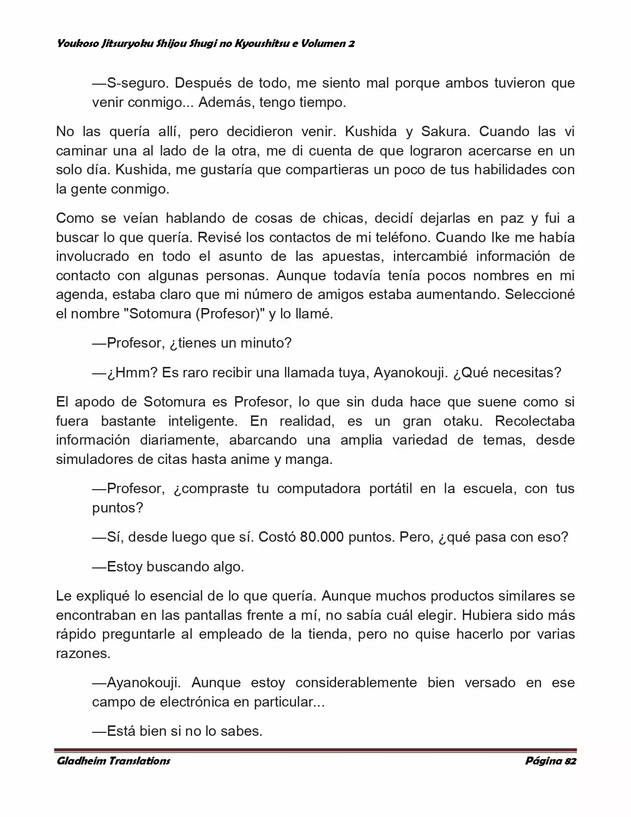 Página 82 del Manga