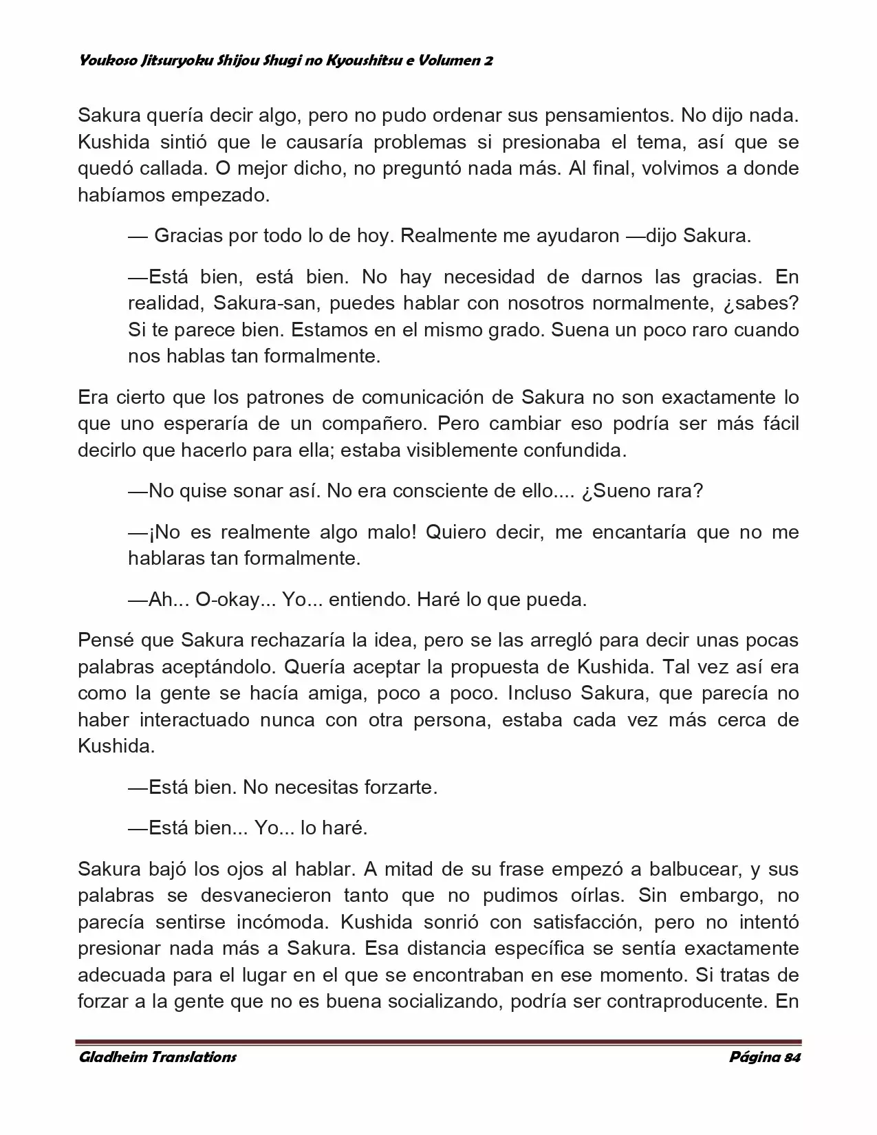 Página 84 del Manga