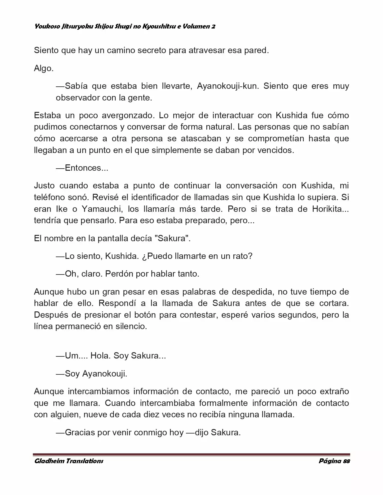 Página 88 del Manga