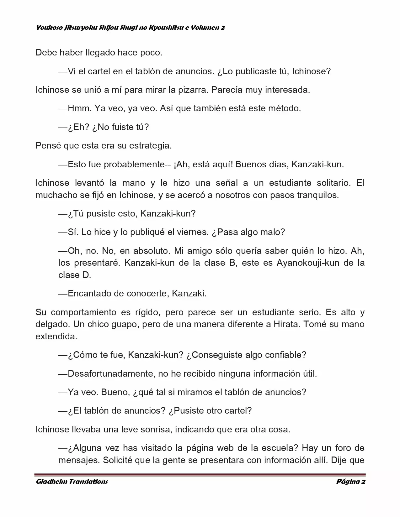 Página 2 del Manga