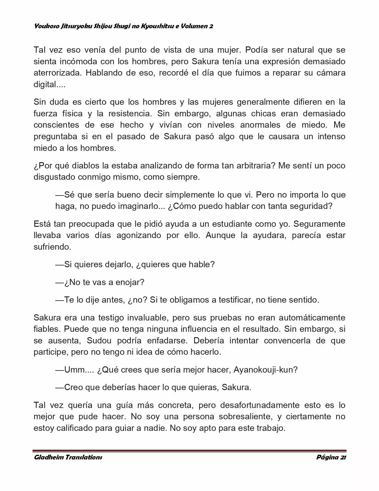 Página 21 del Manga