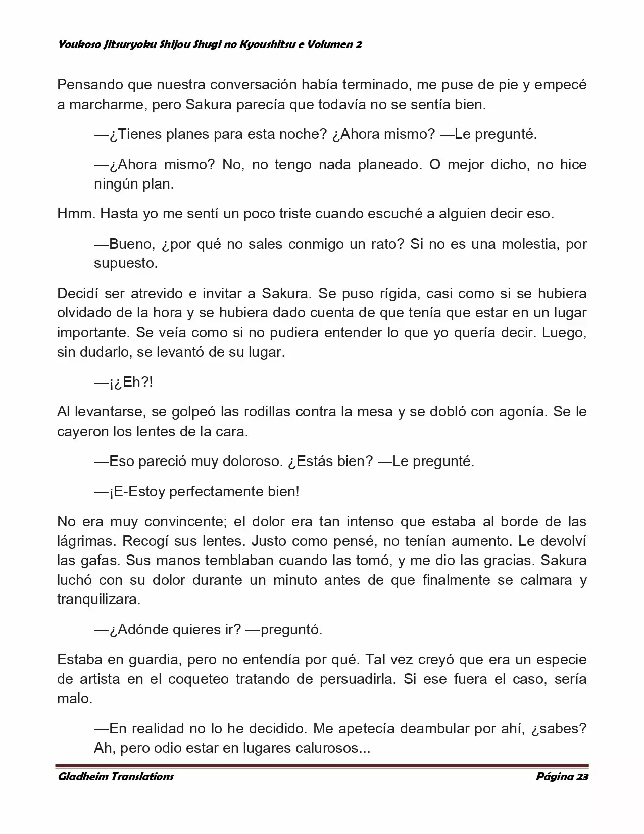 Página 23 del Manga