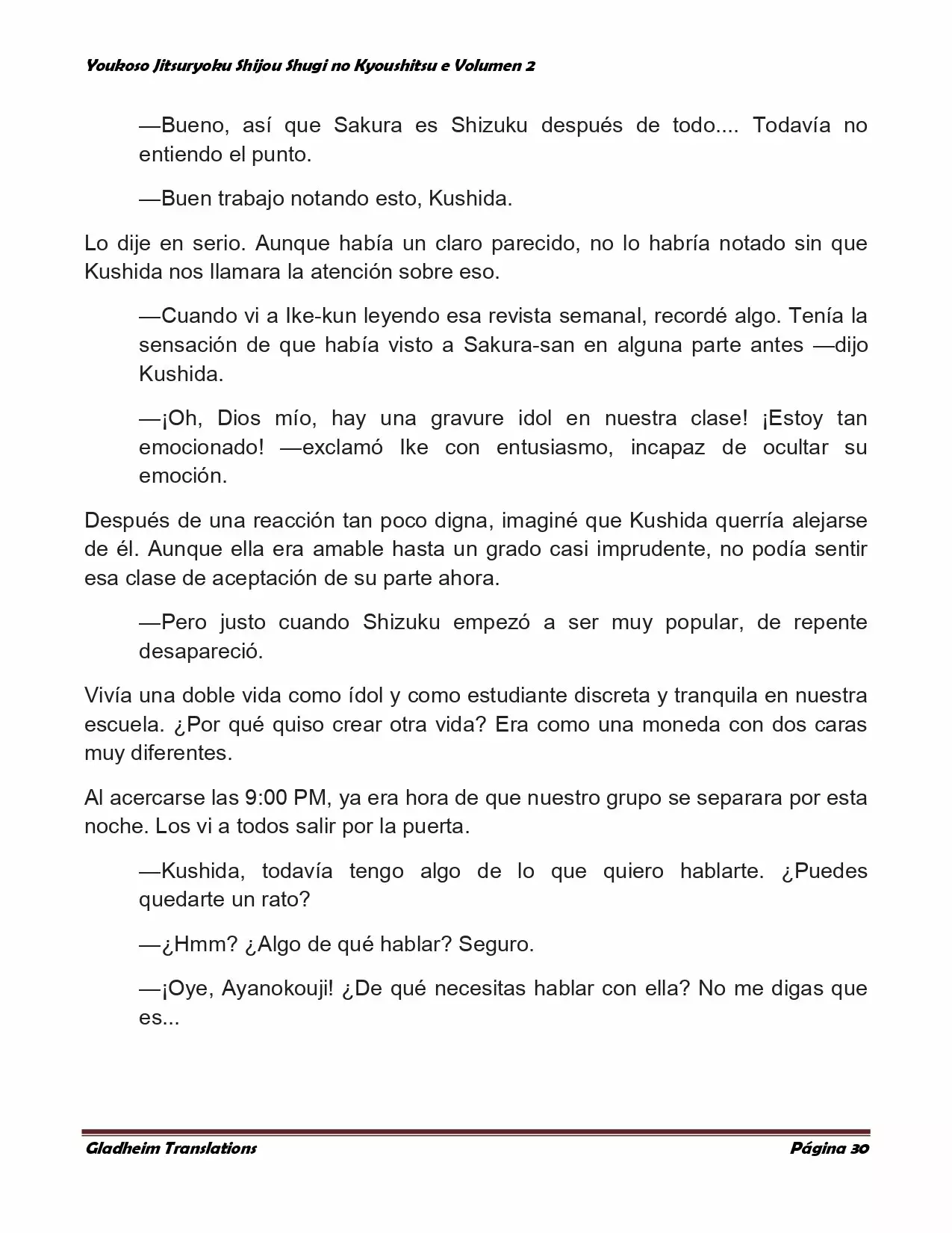 Página 30 del Manga