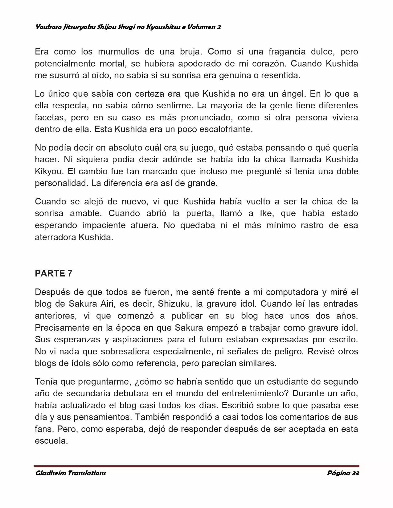 Página 33 del Manga