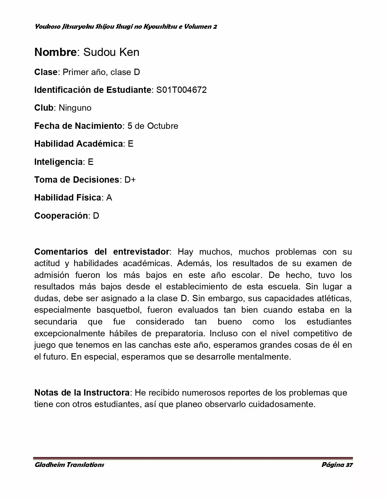 Página 37 del Manga