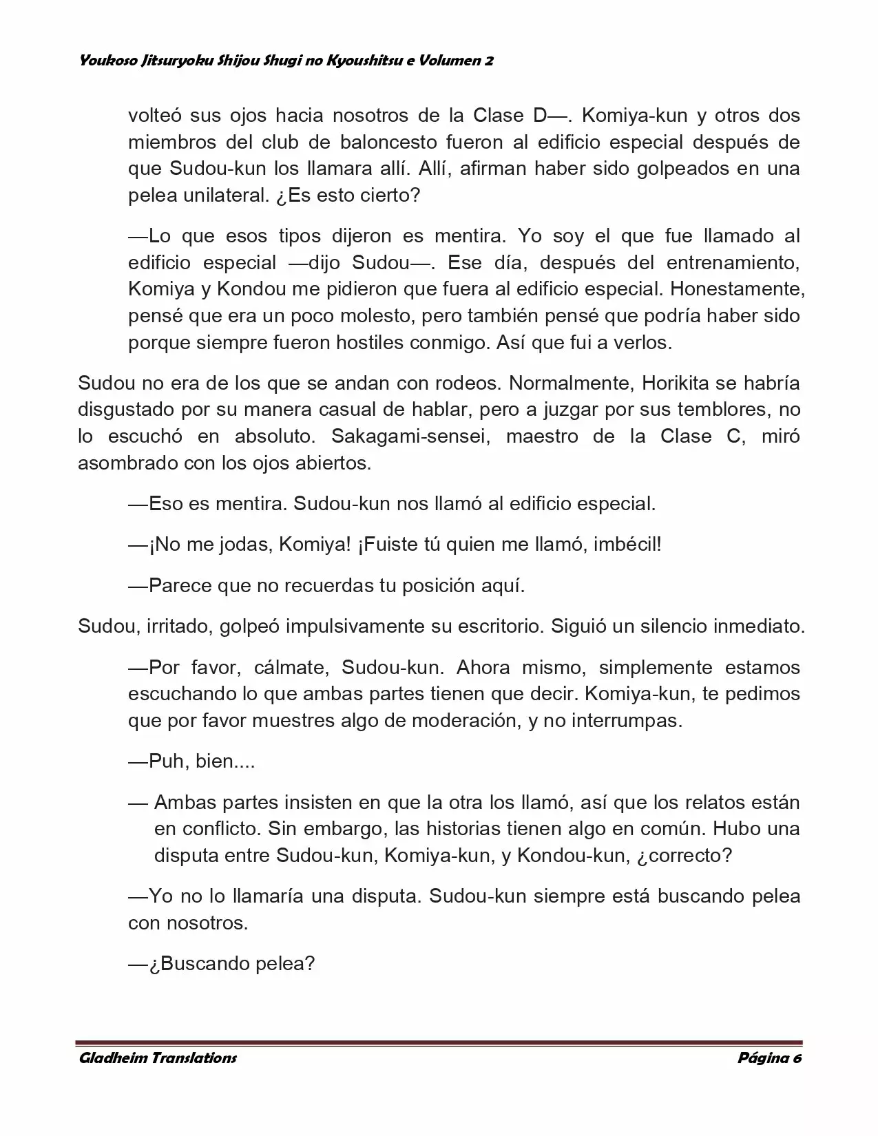Página 6 del Manga
