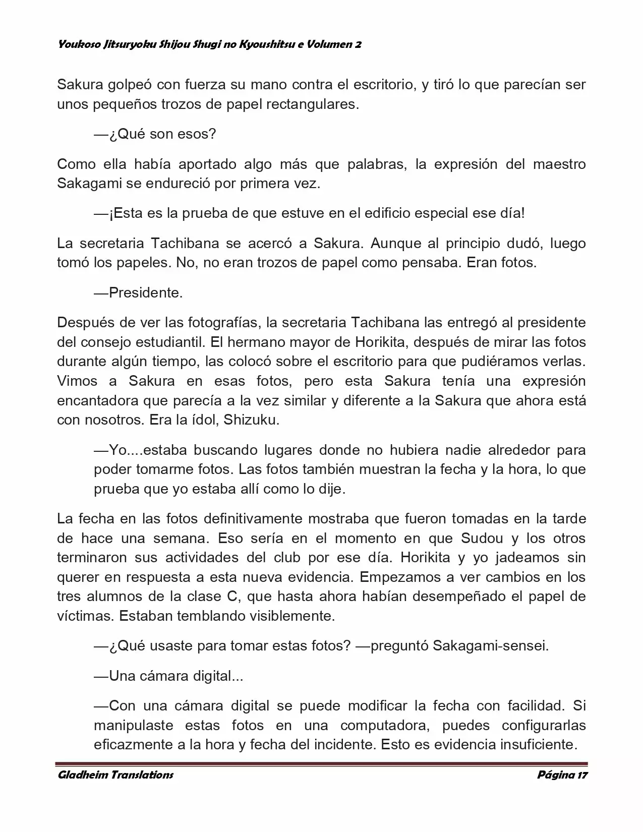 Página 17 del Manga