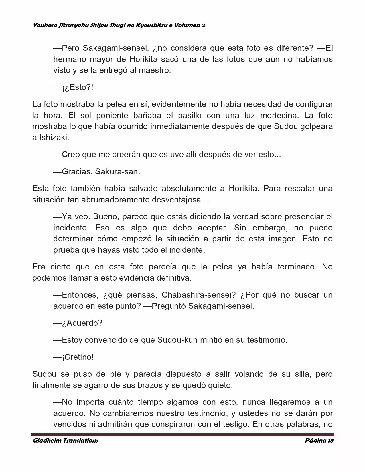 Página 18 del Manga