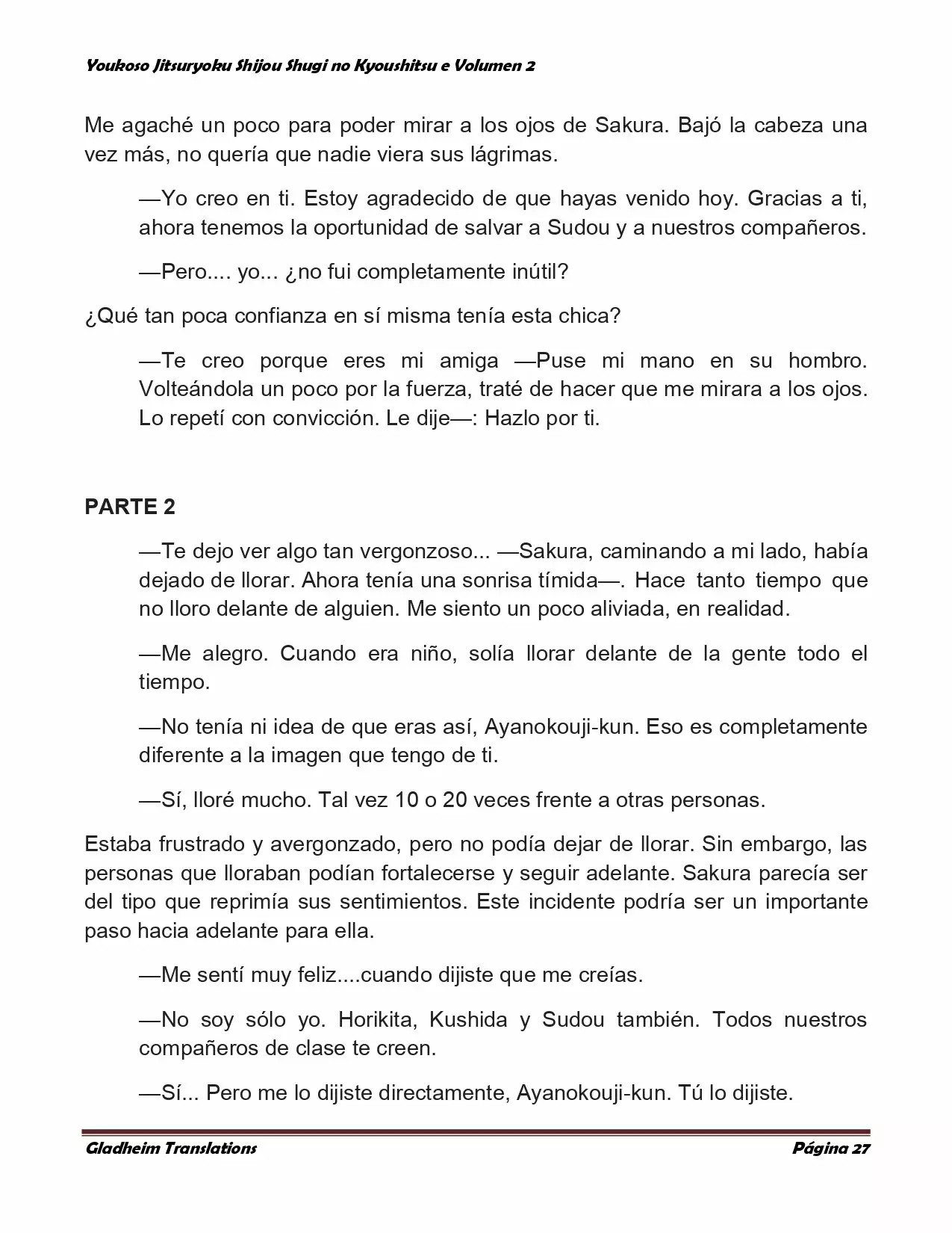 Página 27 del Manga