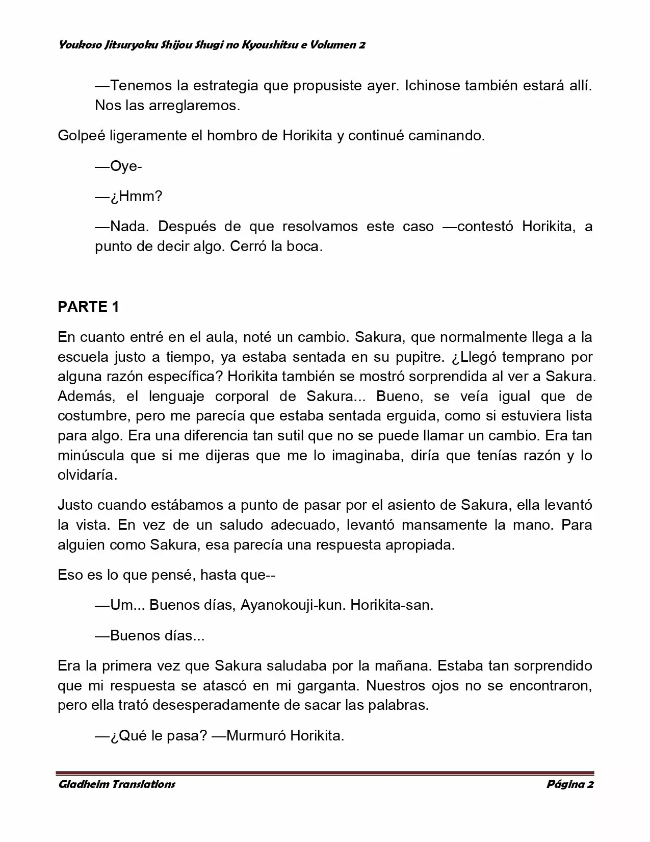 Página 2 del Manga