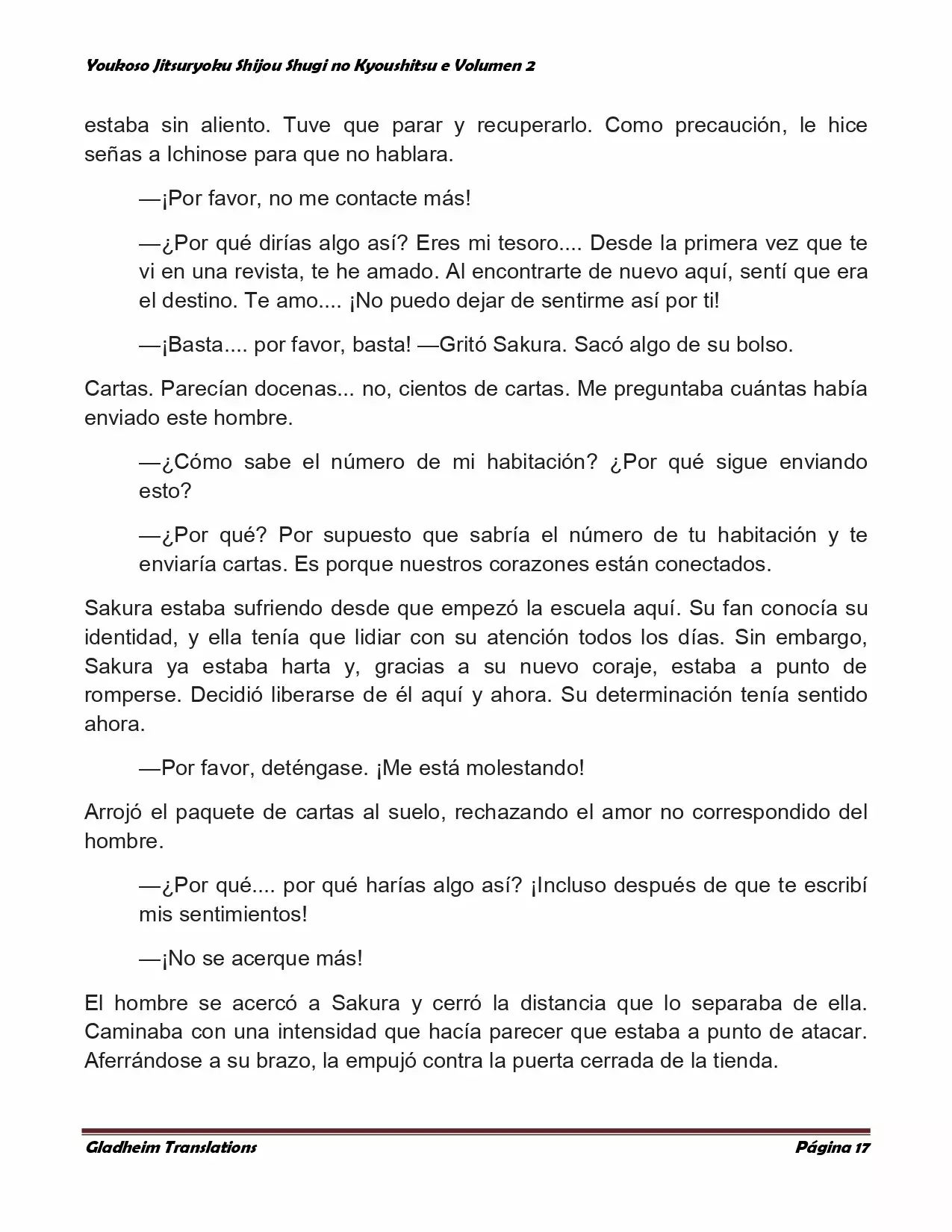 Página 17 del Manga