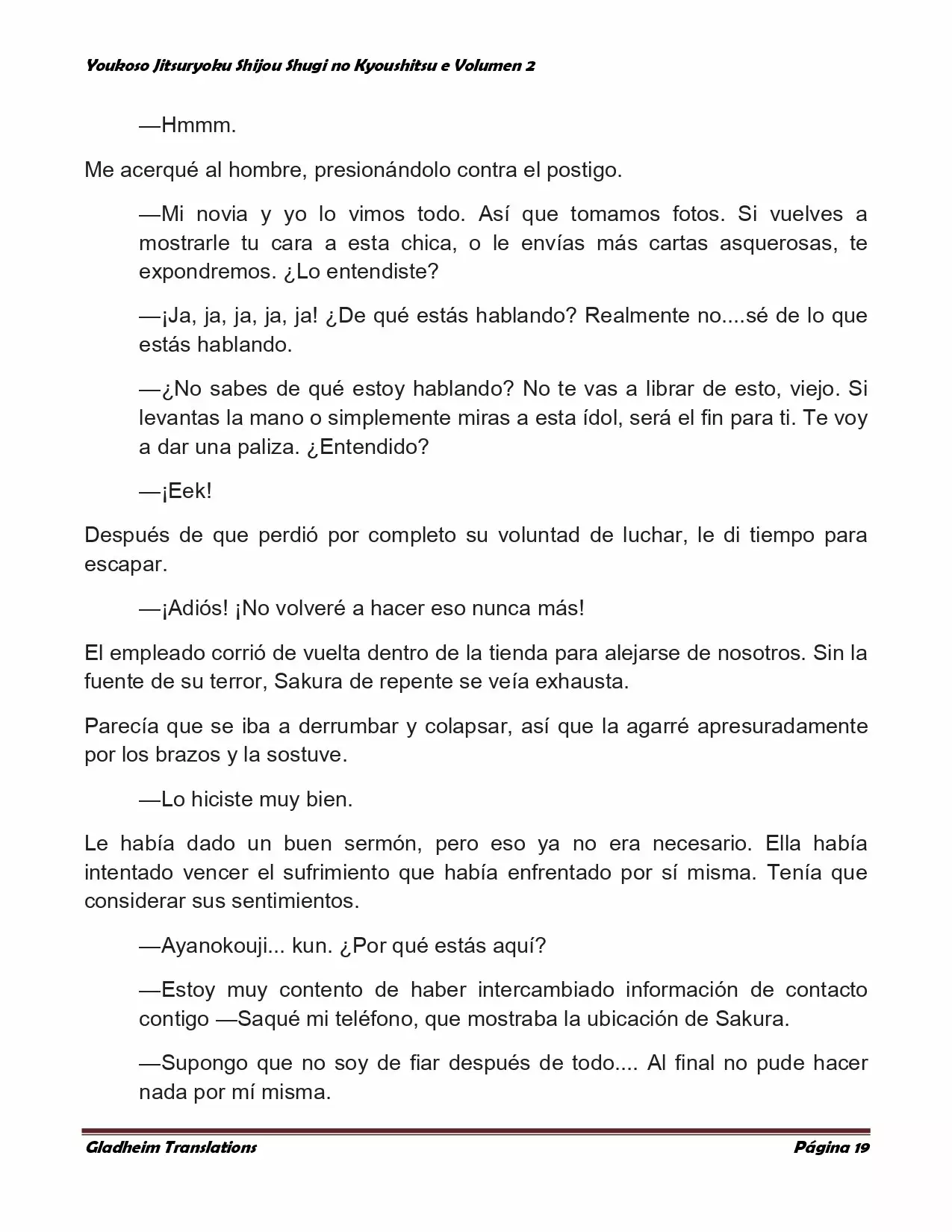 Página 19 del Manga