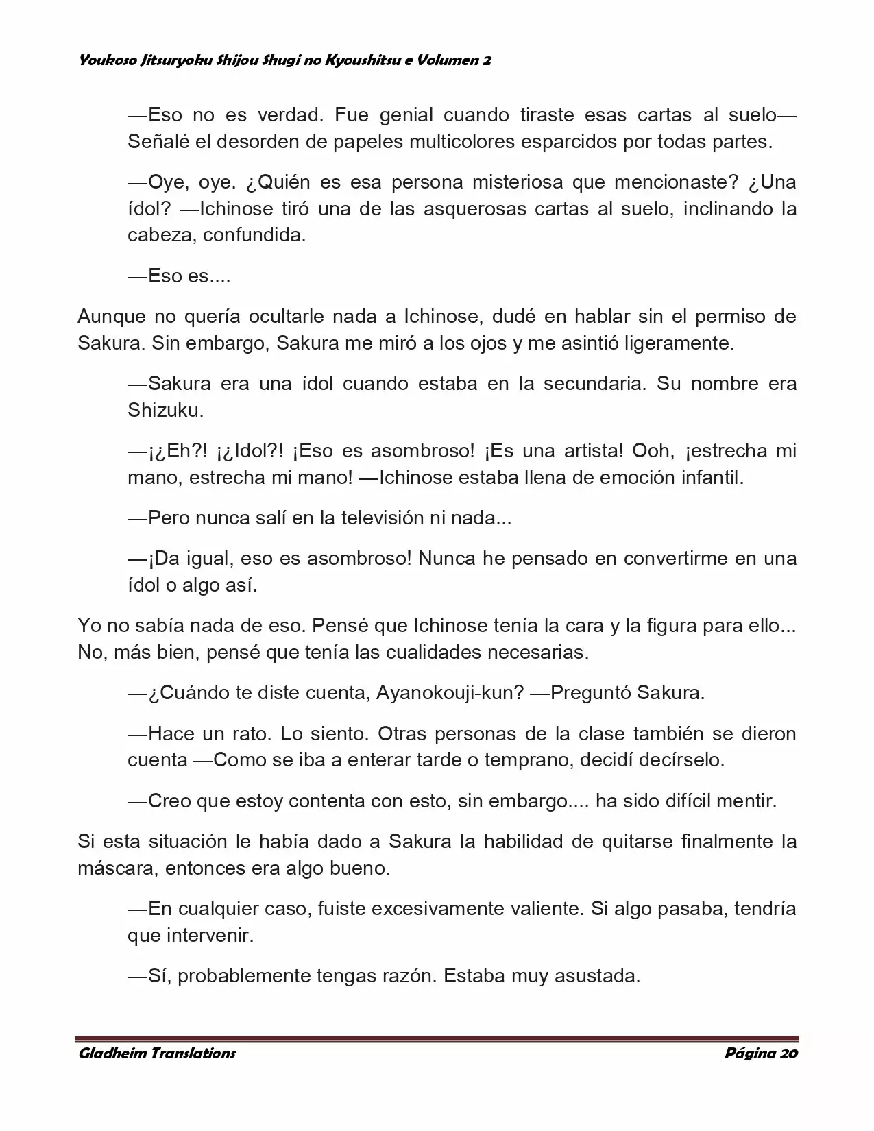 Página 20 del Manga