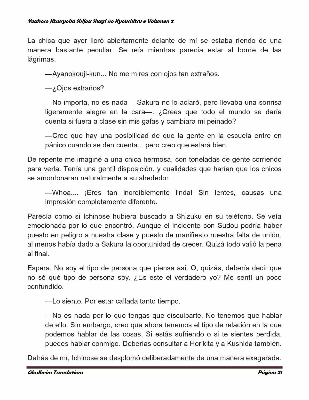 Página 21 del Manga