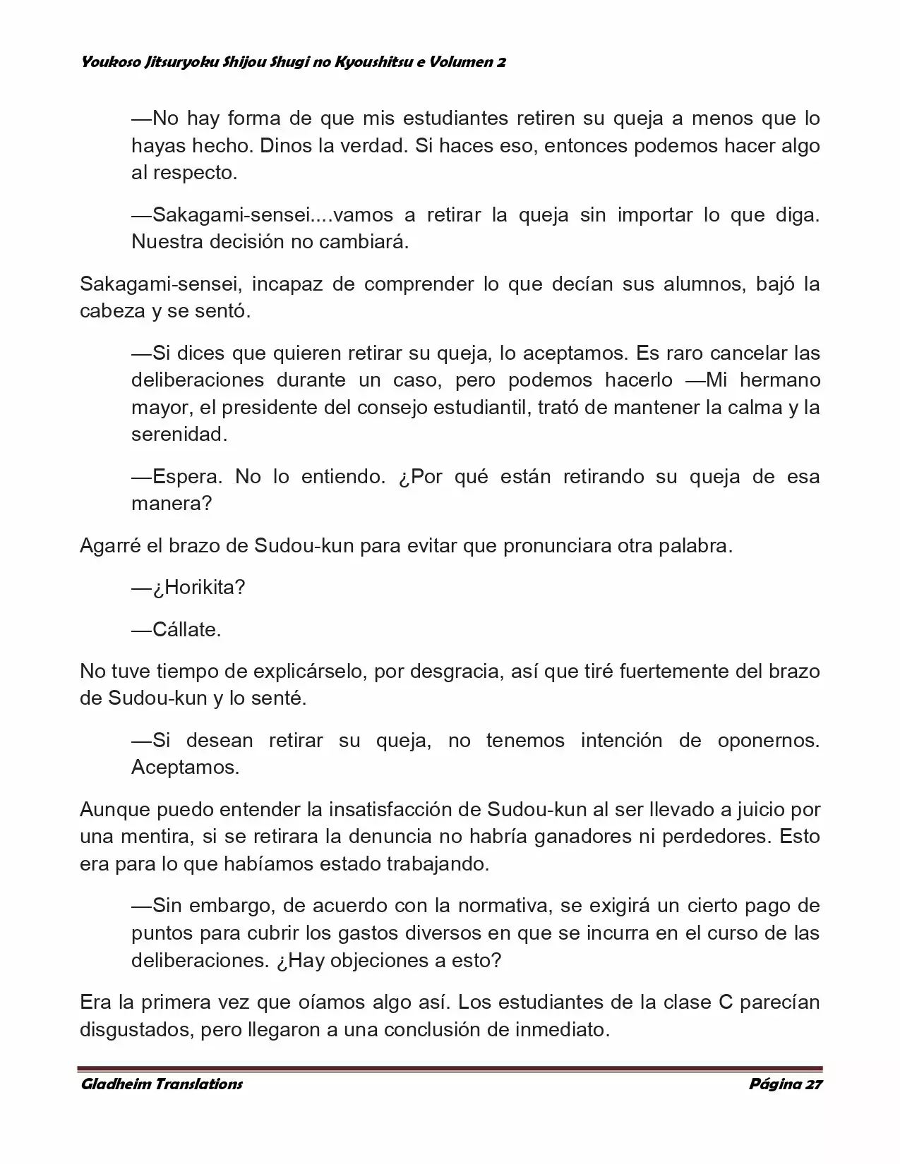 Página 27 del Manga