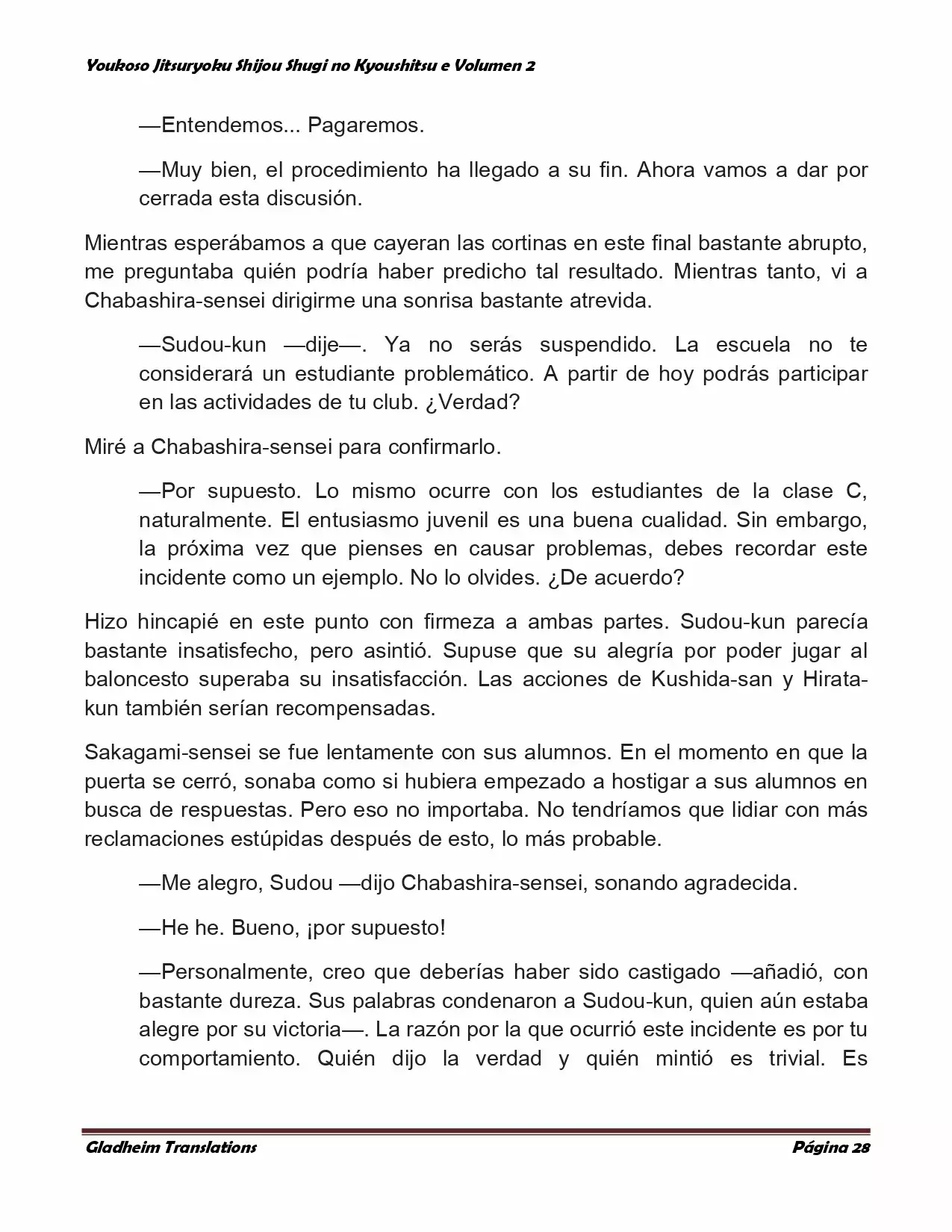 Página 28 del Manga