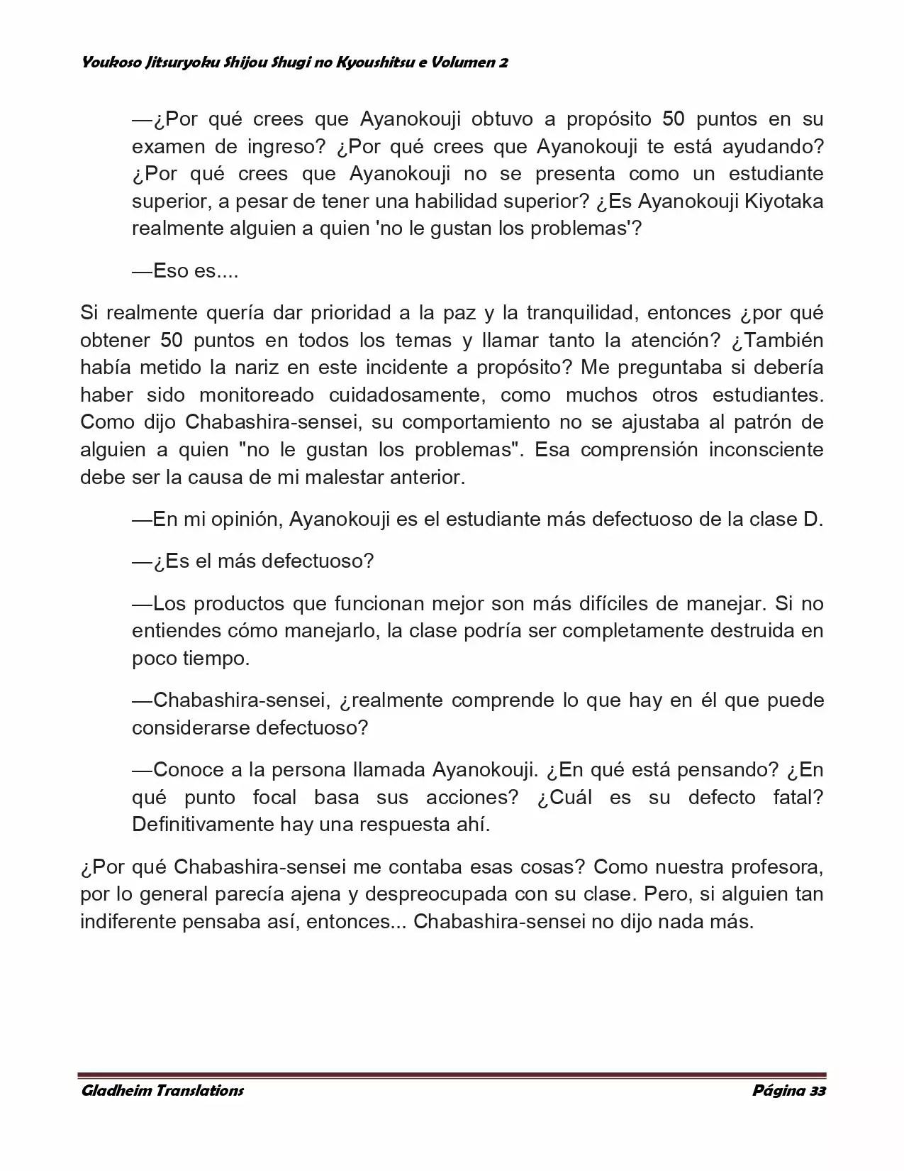 Página 33 del Manga