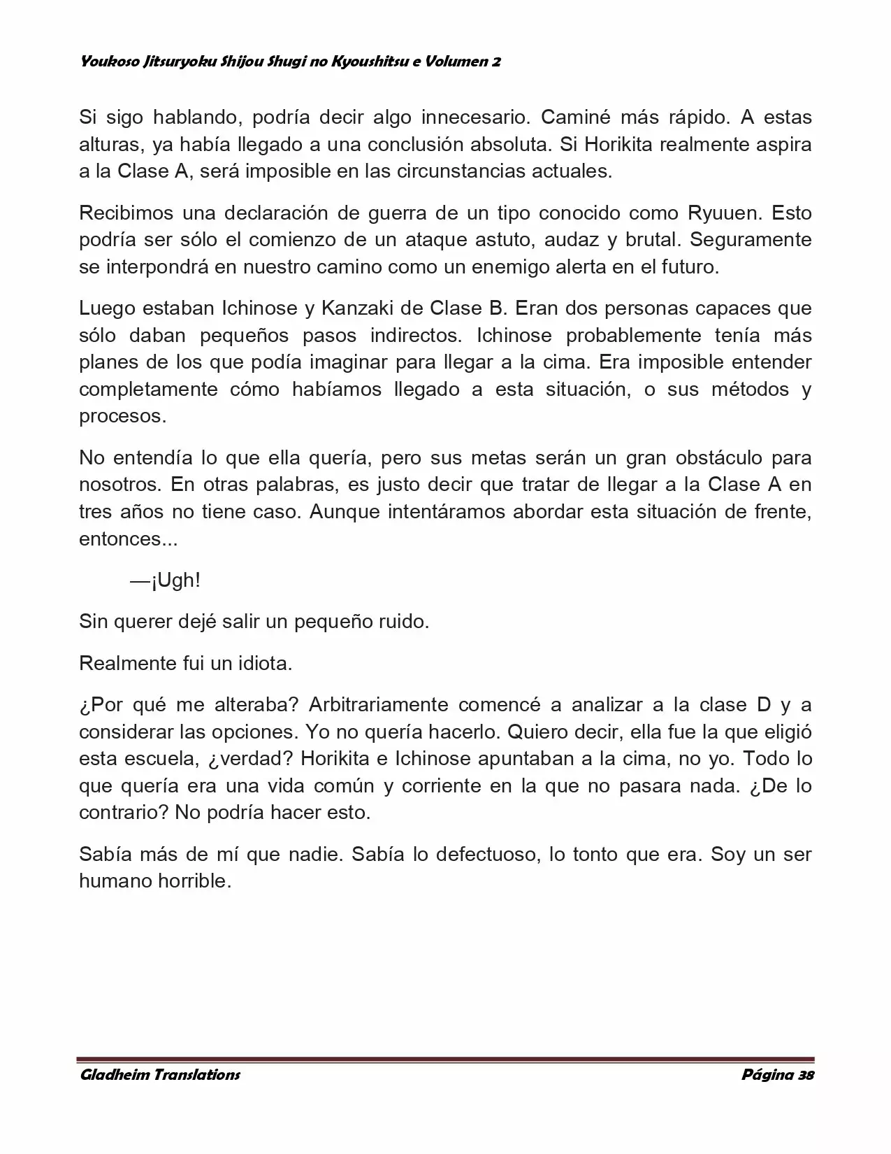 Página 38 del Manga
