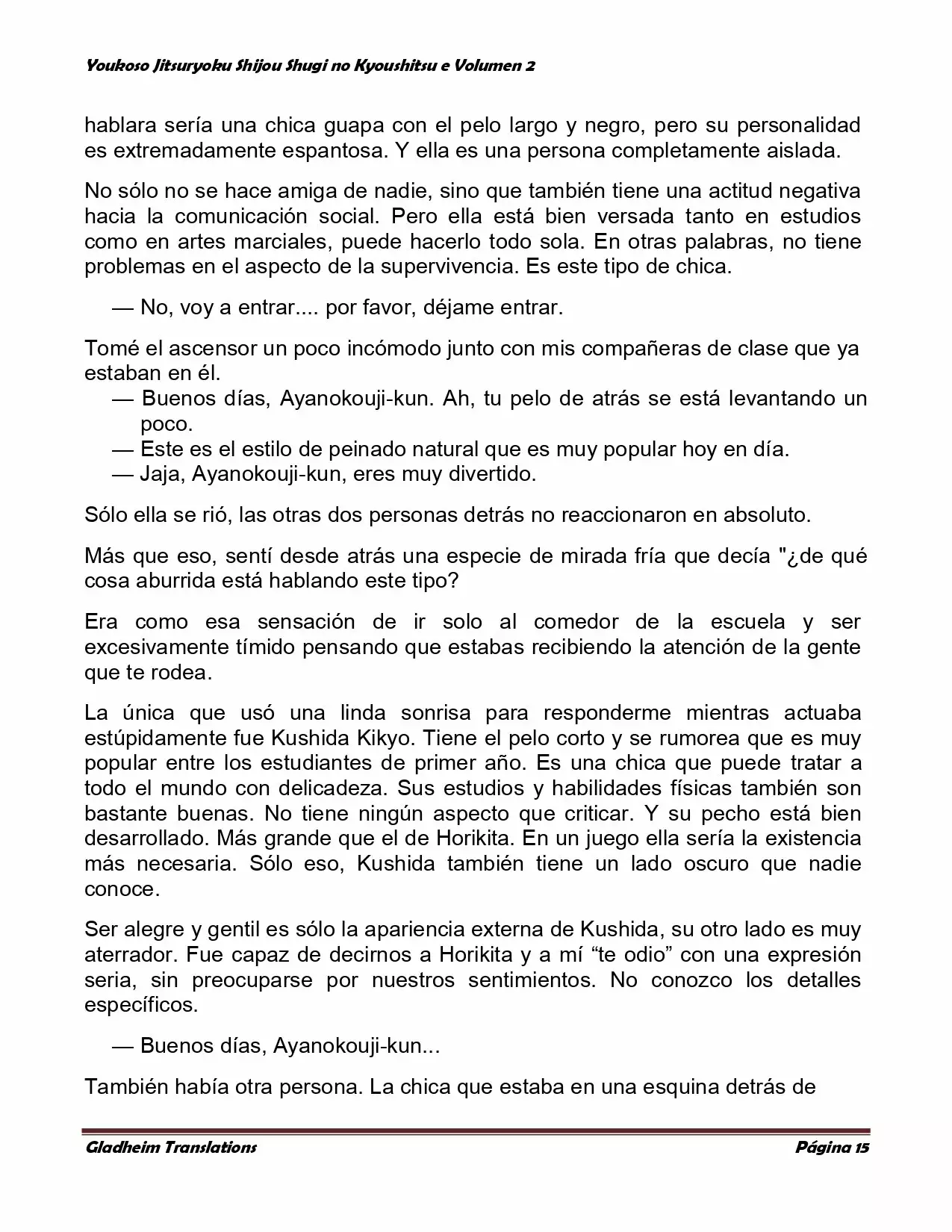 Página 15 del Manga