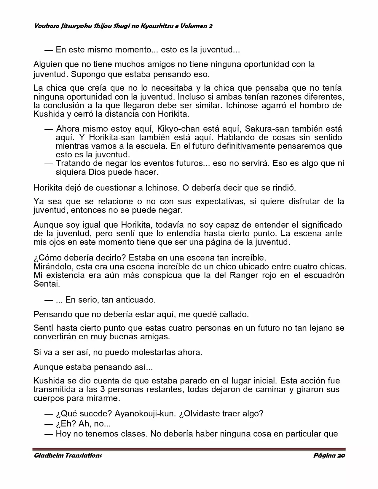 Página 20 del Manga