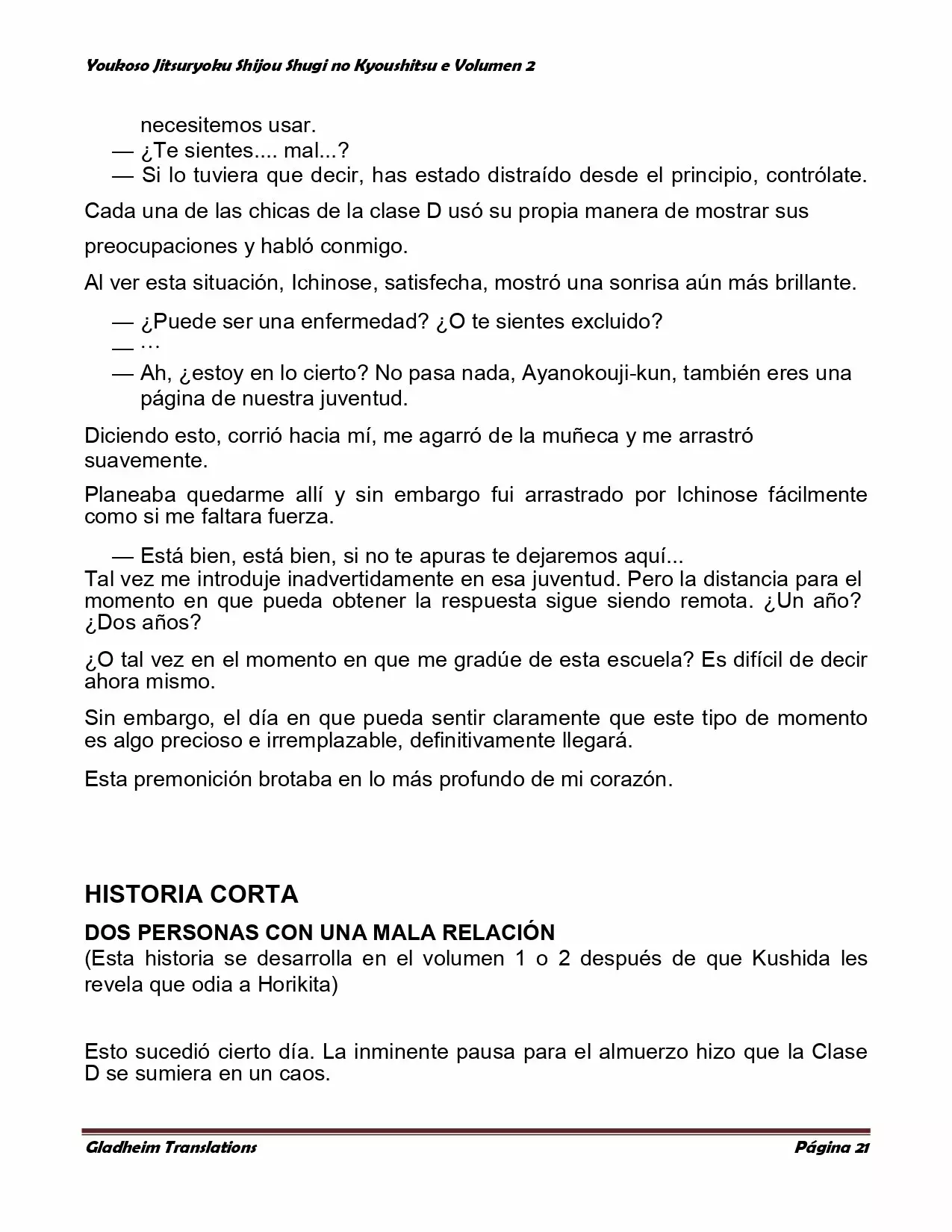 Página 21 del Manga