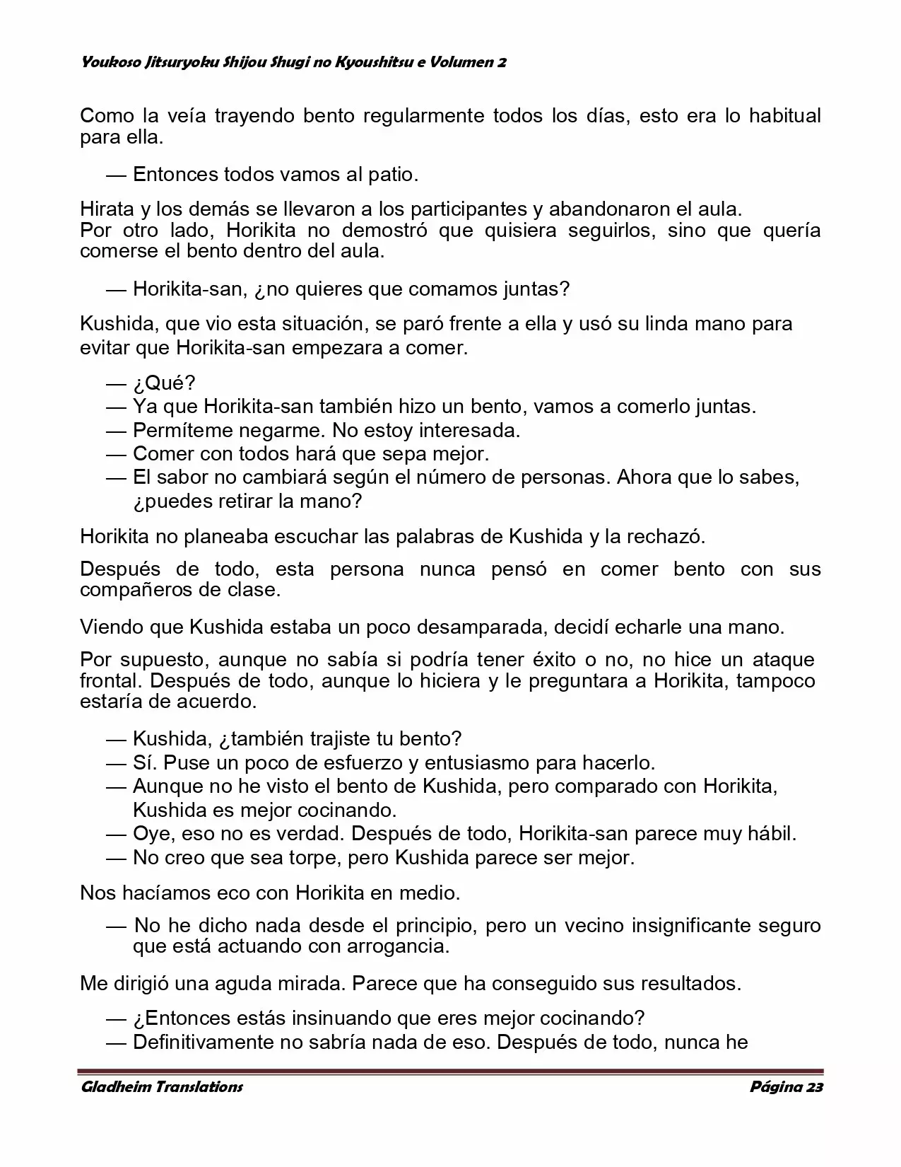 Página 23 del Manga