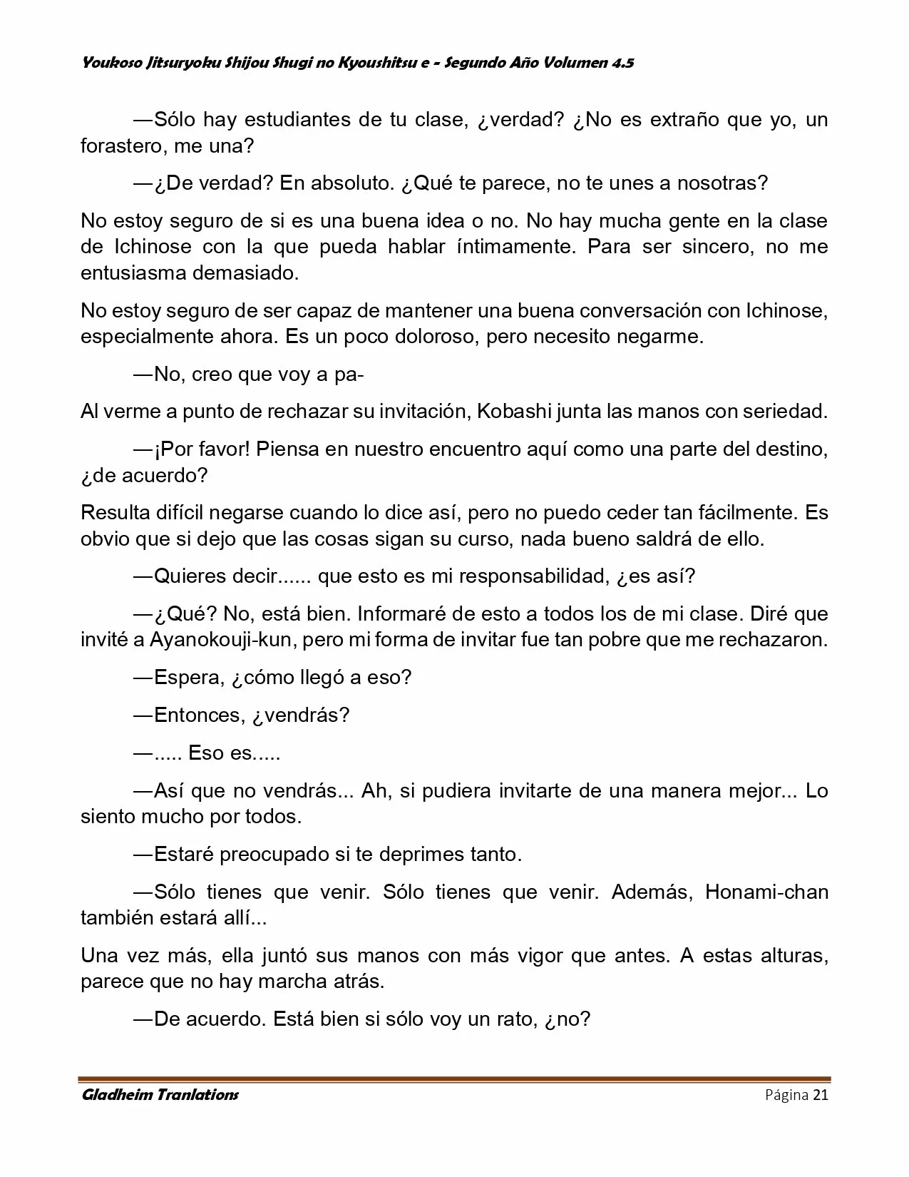 Página 21 del Manga