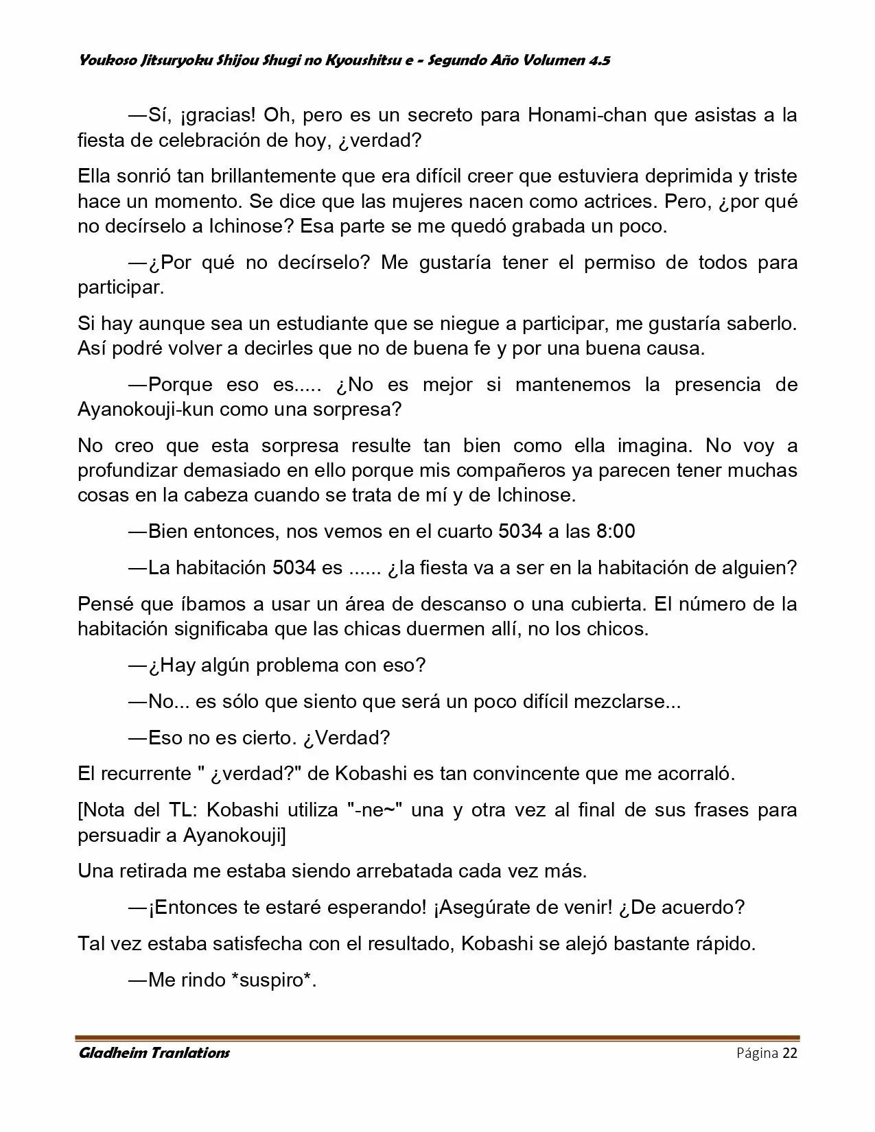 Página 22 del Manga