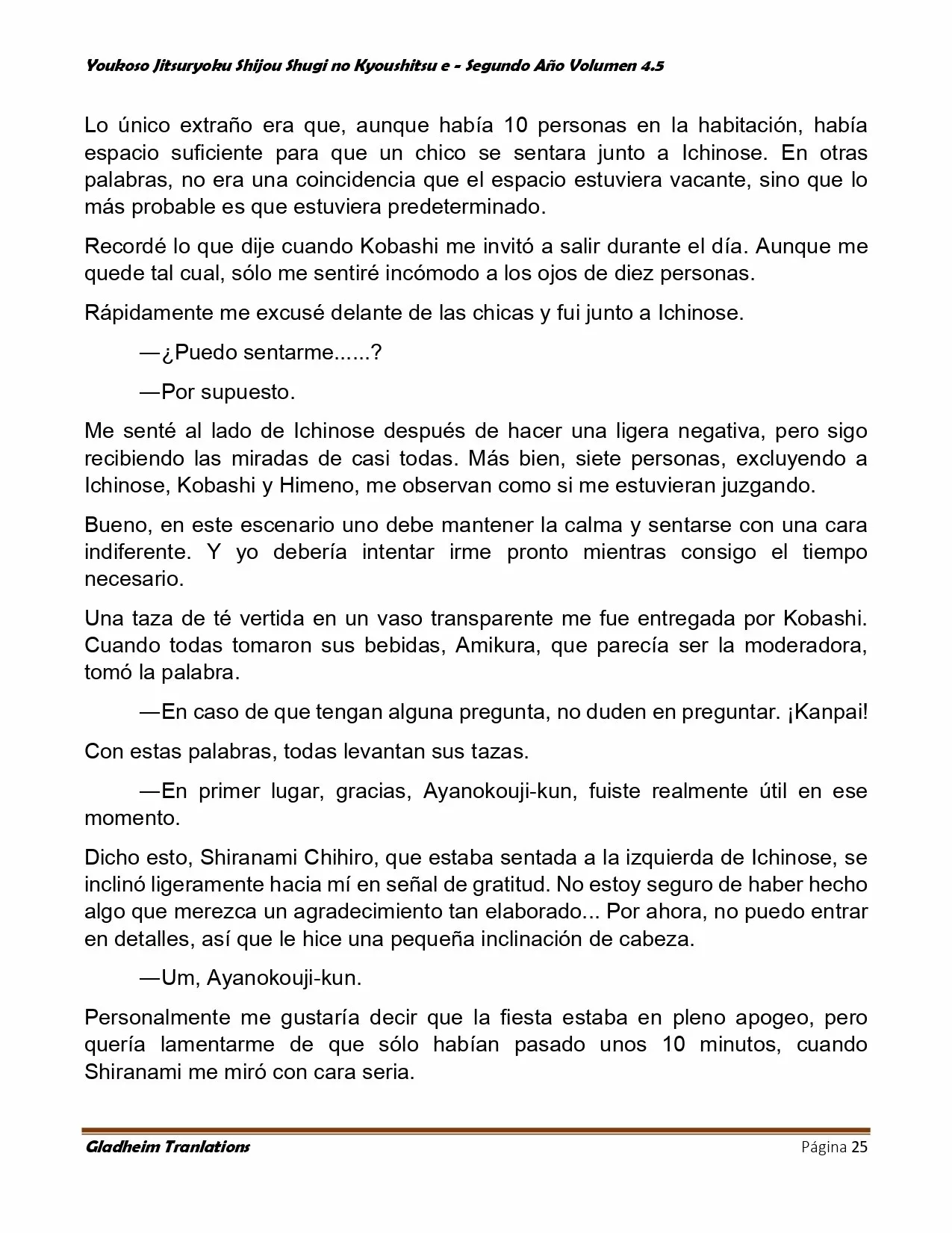 Página 25 del Manga