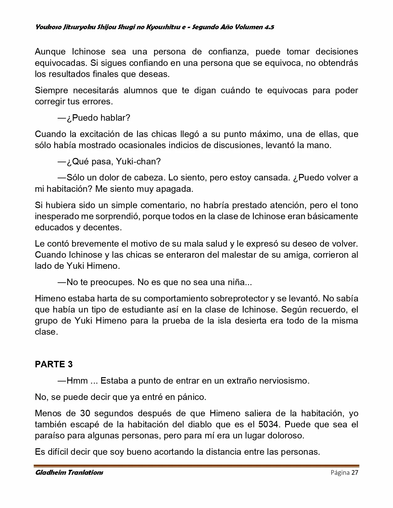 Página 27 del Manga