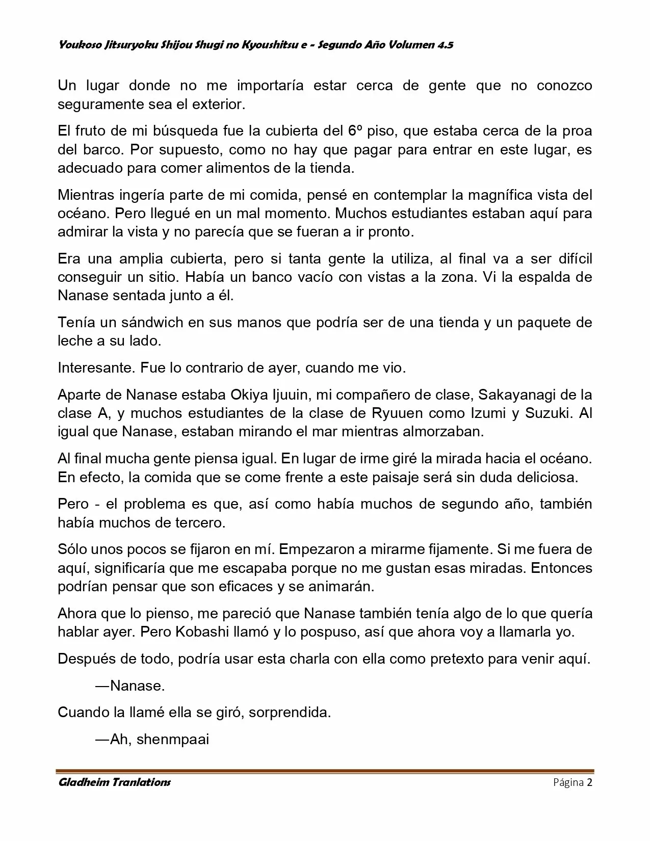 Página 2 del Manga