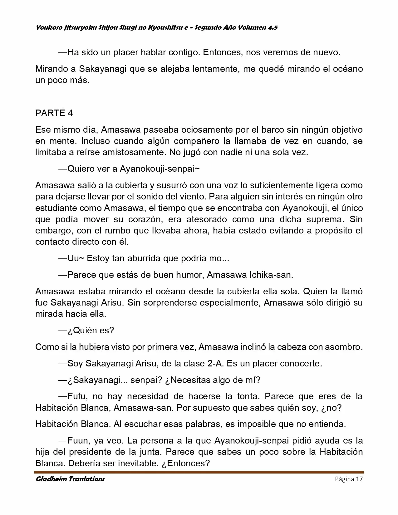 Página 17 del Manga