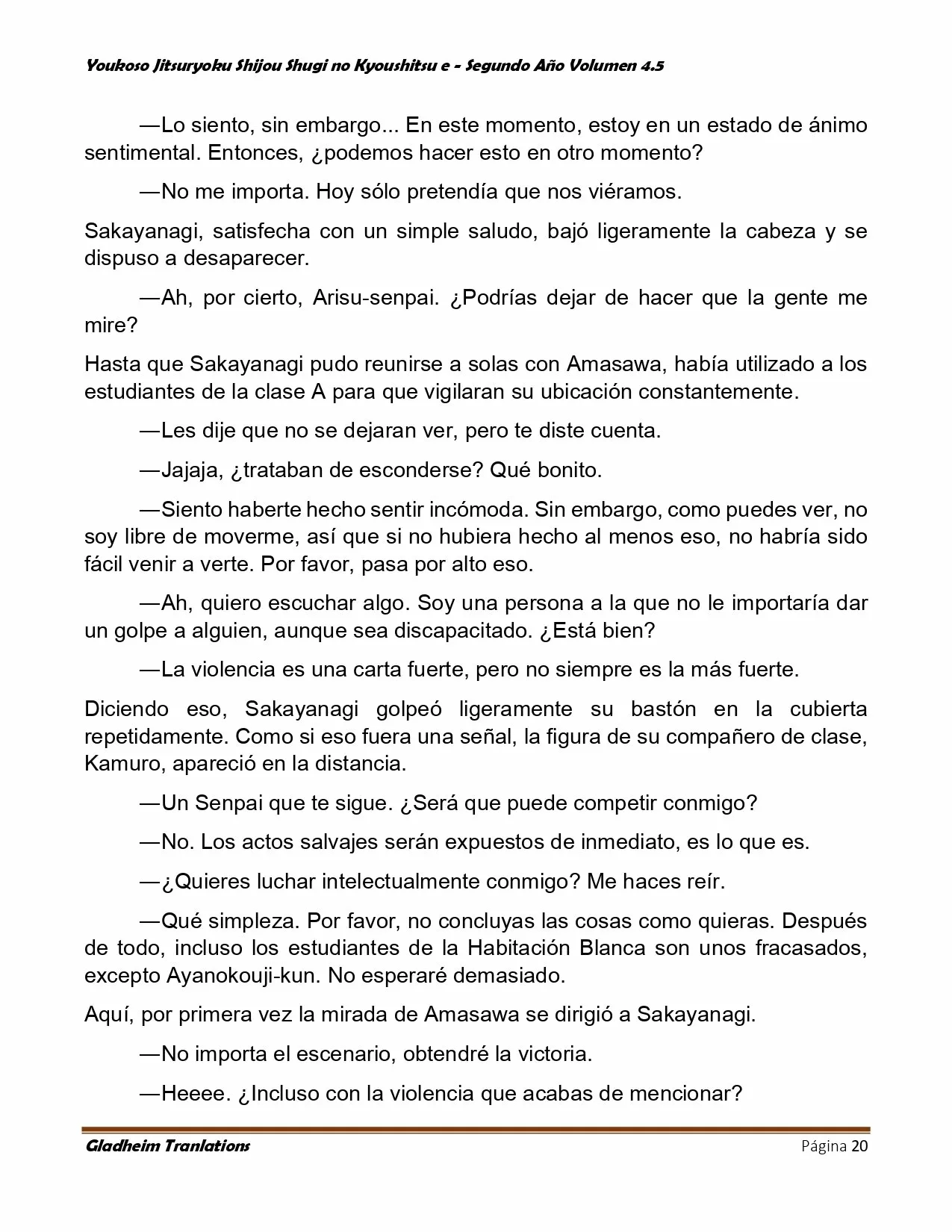 Página 20 del Manga