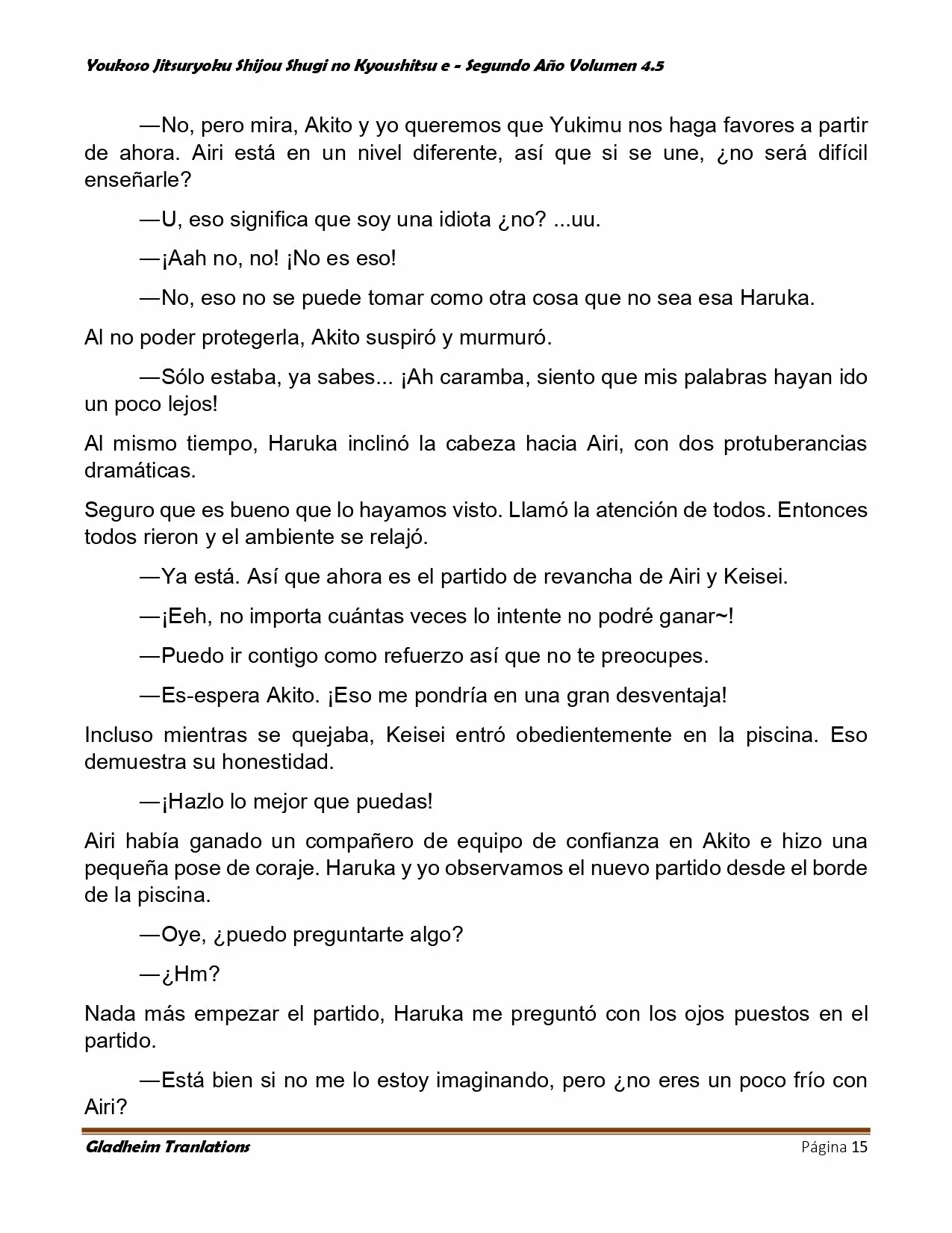 Página 15 del Manga