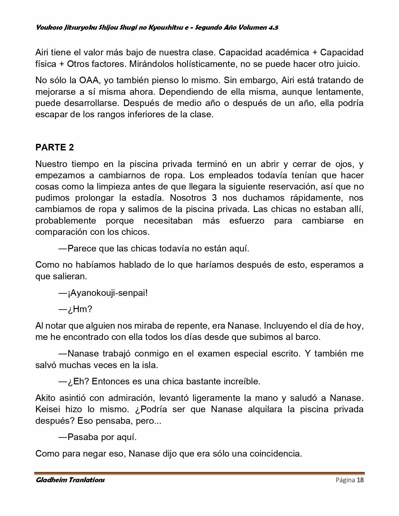 Página 18 del Manga