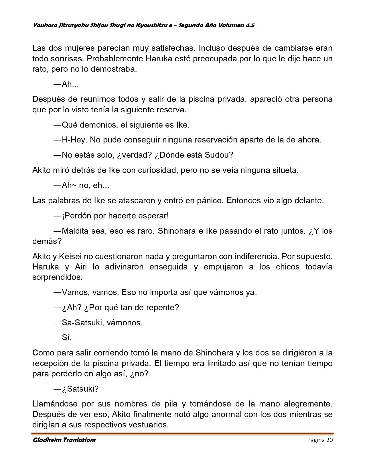 Página 20 del Manga