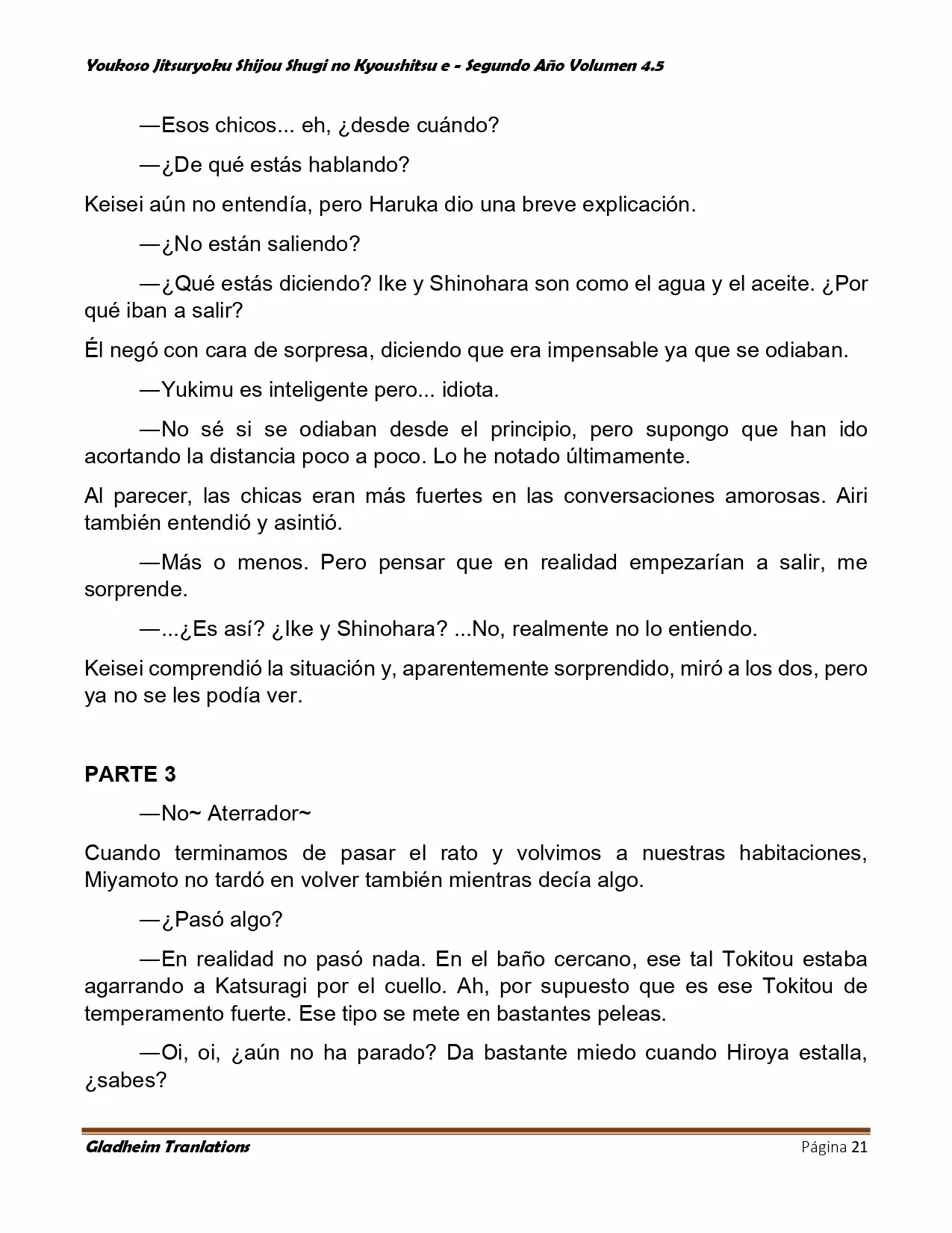 Página 21 del Manga