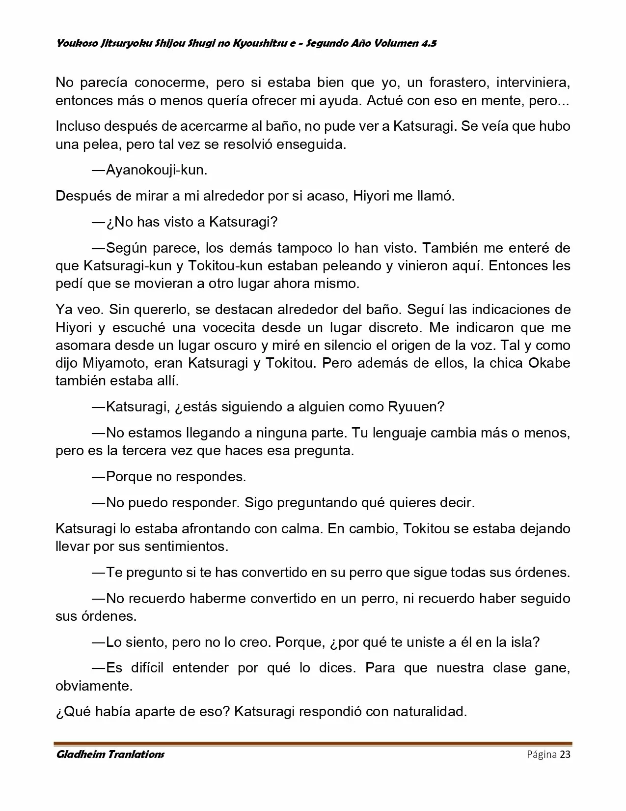 Página 23 del Manga